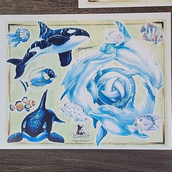 Bergsma tatoo flash art prints  Wildlife art Set of 3 - Picture 3 of 10